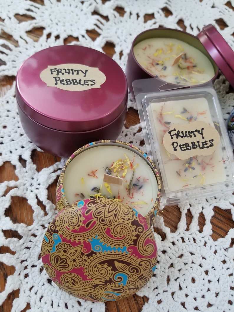 Fruit Loops or Fruity Pebbles All Natural White Beeswax Candle Etsy