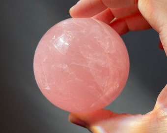 Star Rose Quartz Crystal Sphere | Rainbows | Crystal Ball | Crystal Healing