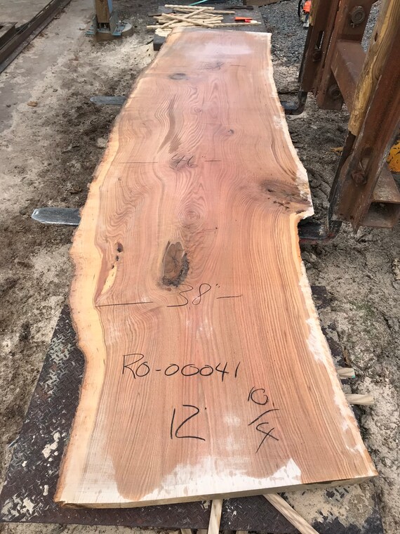 Red Oak Live Edge Slab 01