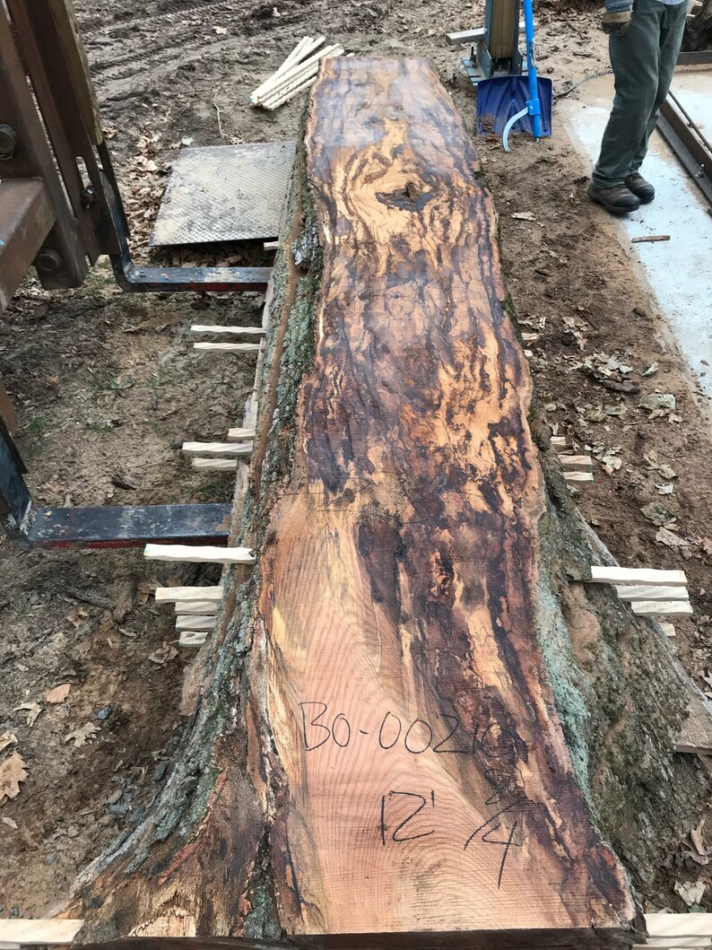 Black Oak Live Edge Wood Reclaimed Wood Slabs Kiln Dried Etsy UK