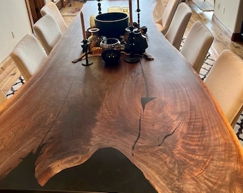 custom live edge dining table