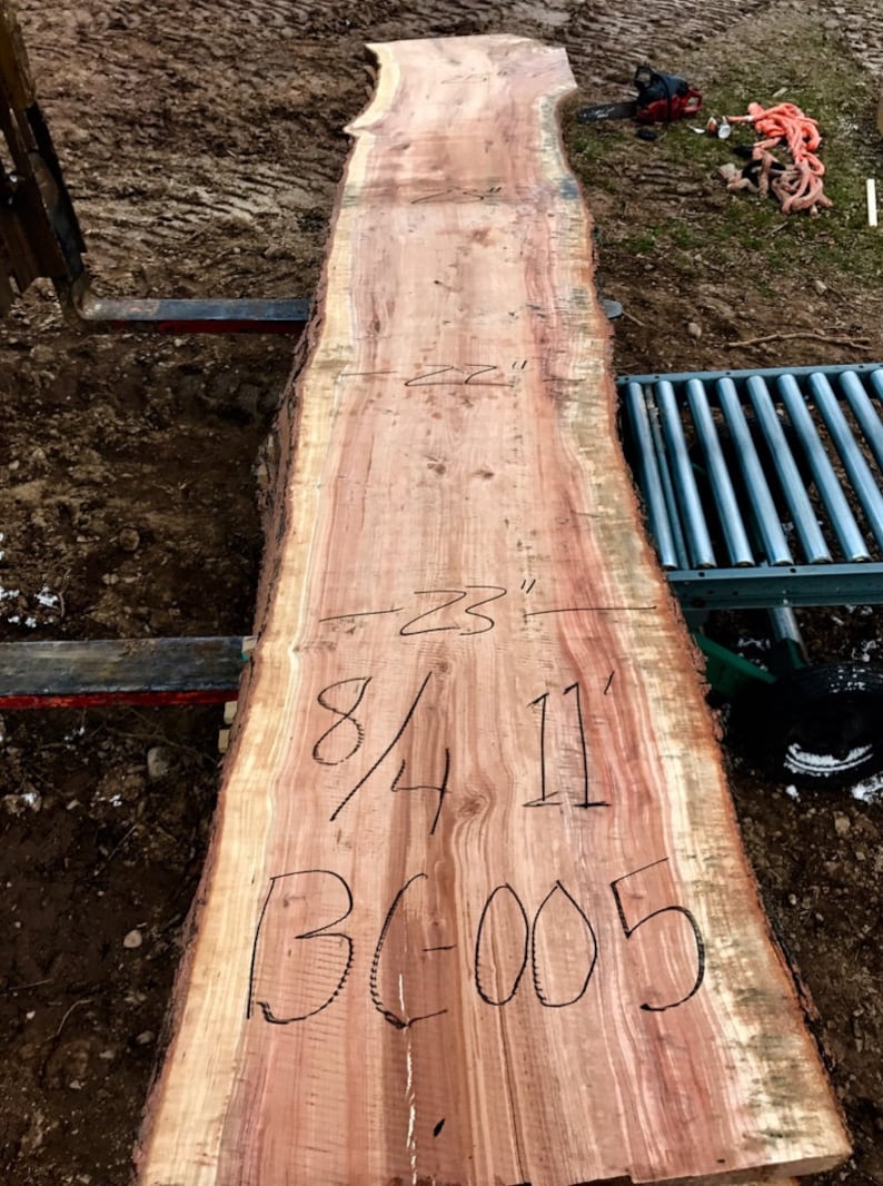 Cherry Live Edge Wood Reclaimed Wood Slabs Kiln Dried Wood for Sale