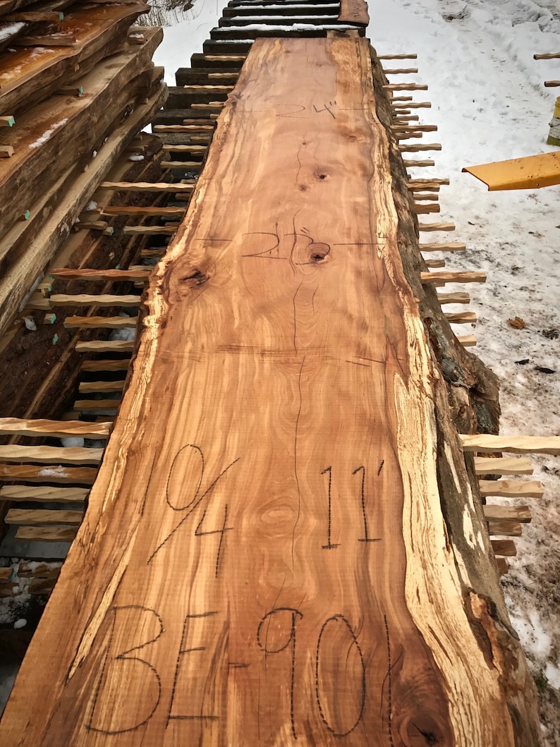 Beech Live Edge Wood Reclaimed Wood Slabs Kiln Dried Wood for Sale Trusted Wood Suppliers