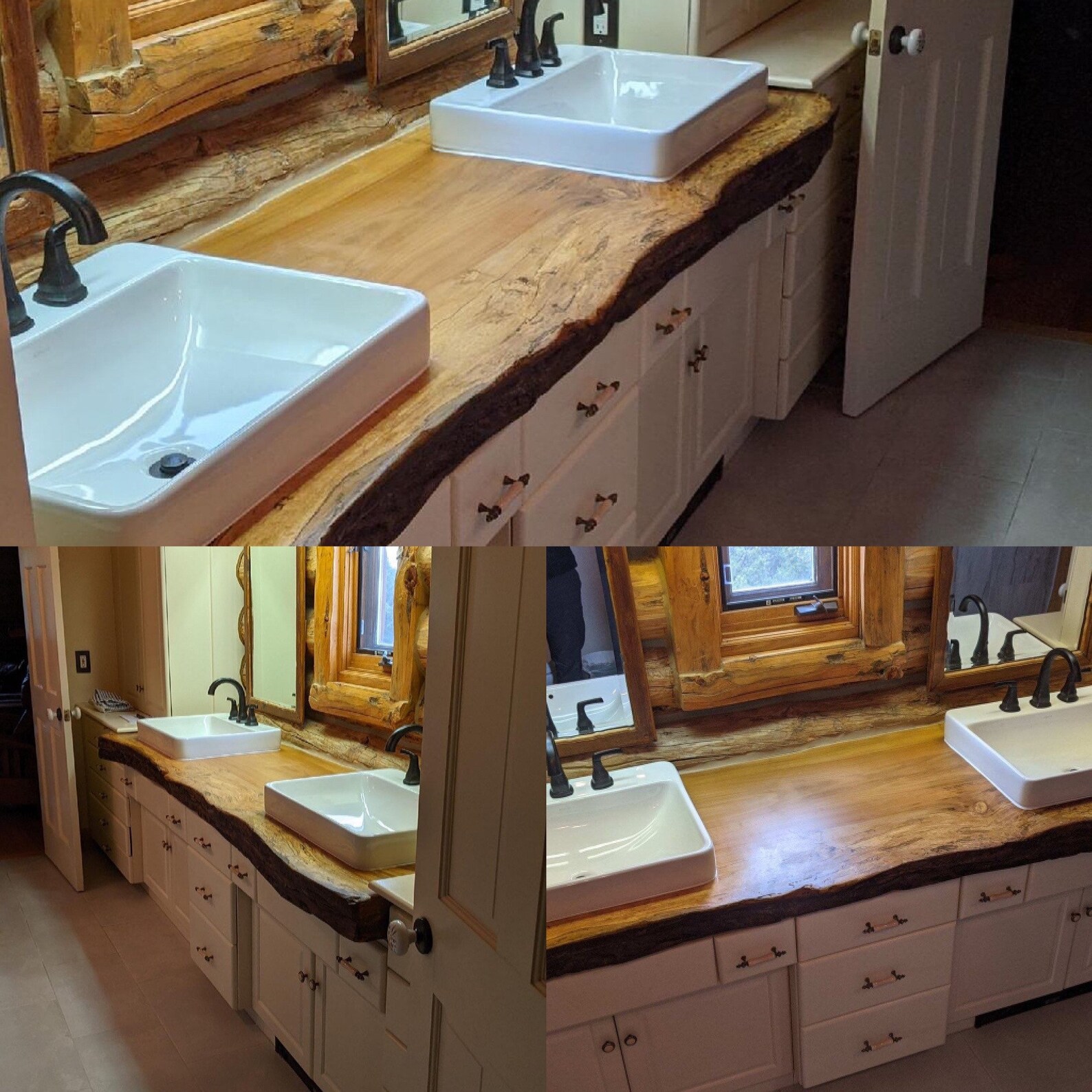 Live Edge Bathroom Vanity Etsy