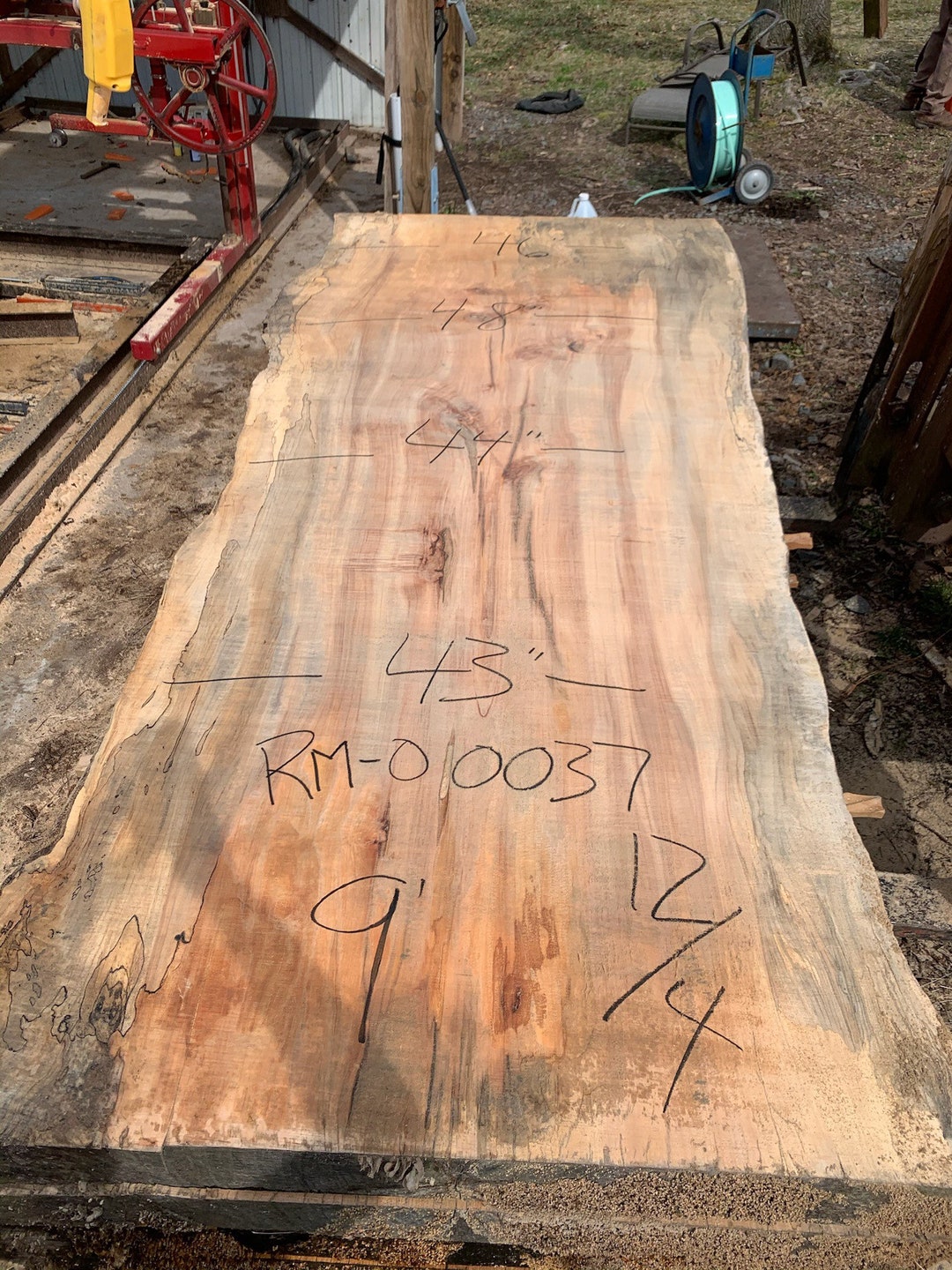 Red Maple Live Edge Wood Reclaimed Wood Slabs Kiln Dried Wood for Sale