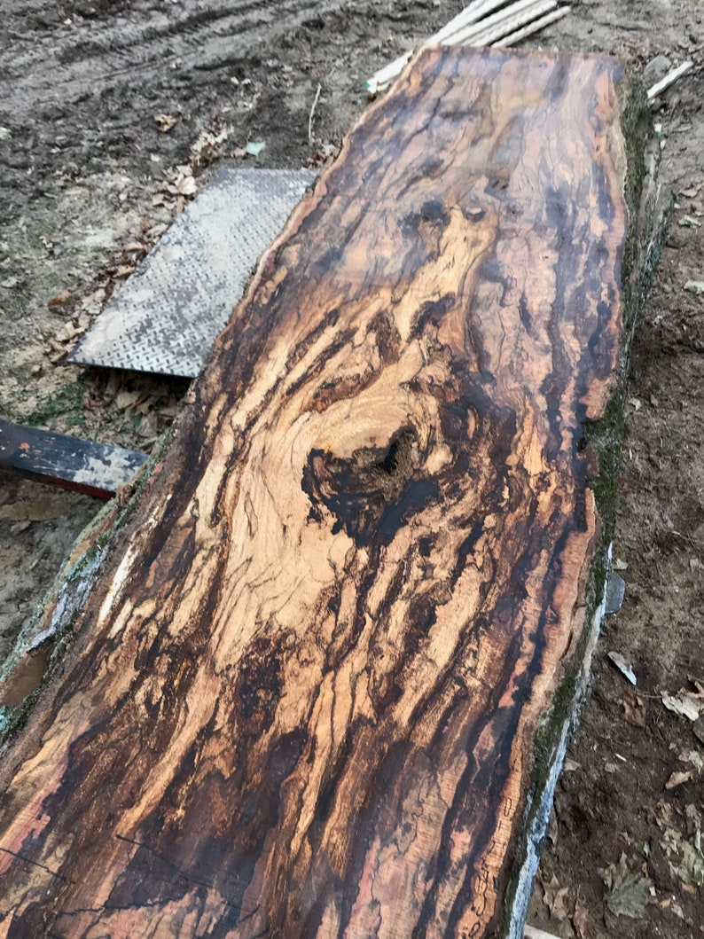 Black Oak Live Edge Wood Reclaimed Wood Slabs Kiln Dried Etsy UK