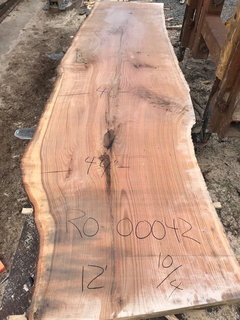 Red Oak Live Edge Wood Reclaimed Wood Slabs Kiln Dried Wood for Sale
