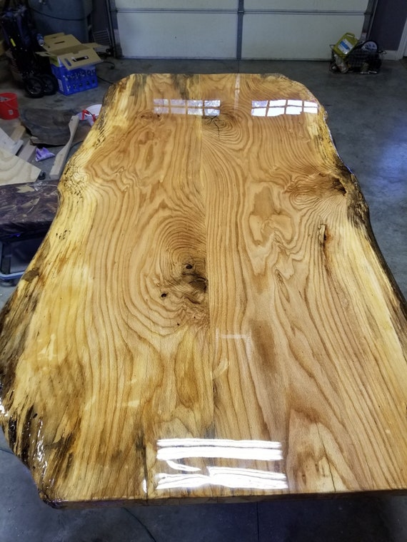 Wood slab, live edge board, wide plank, wavy edge board