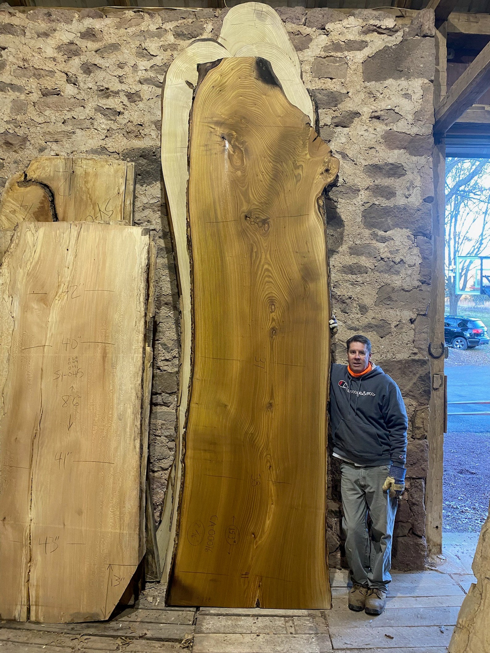 Photo inspiration: Visual Reference: Catalpa Wood Slab Live Edge Wood Reclaimed Wood Slabs