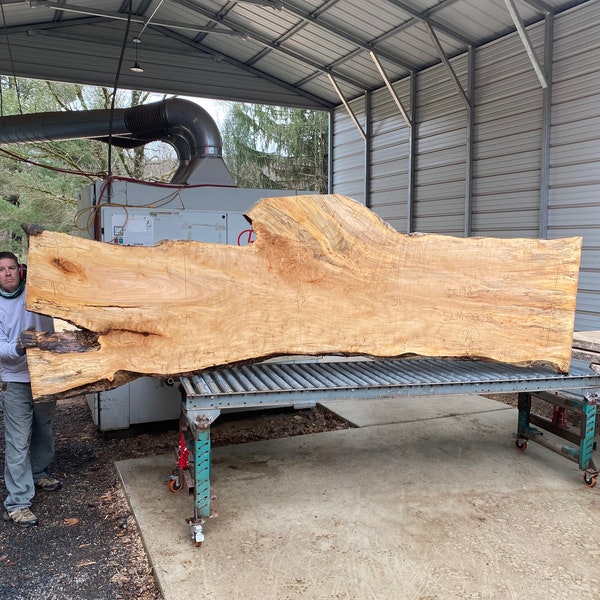 Box Elder Live Edge Wood Reclaimed Wood Slabs Kiln Dried Wood for Sale