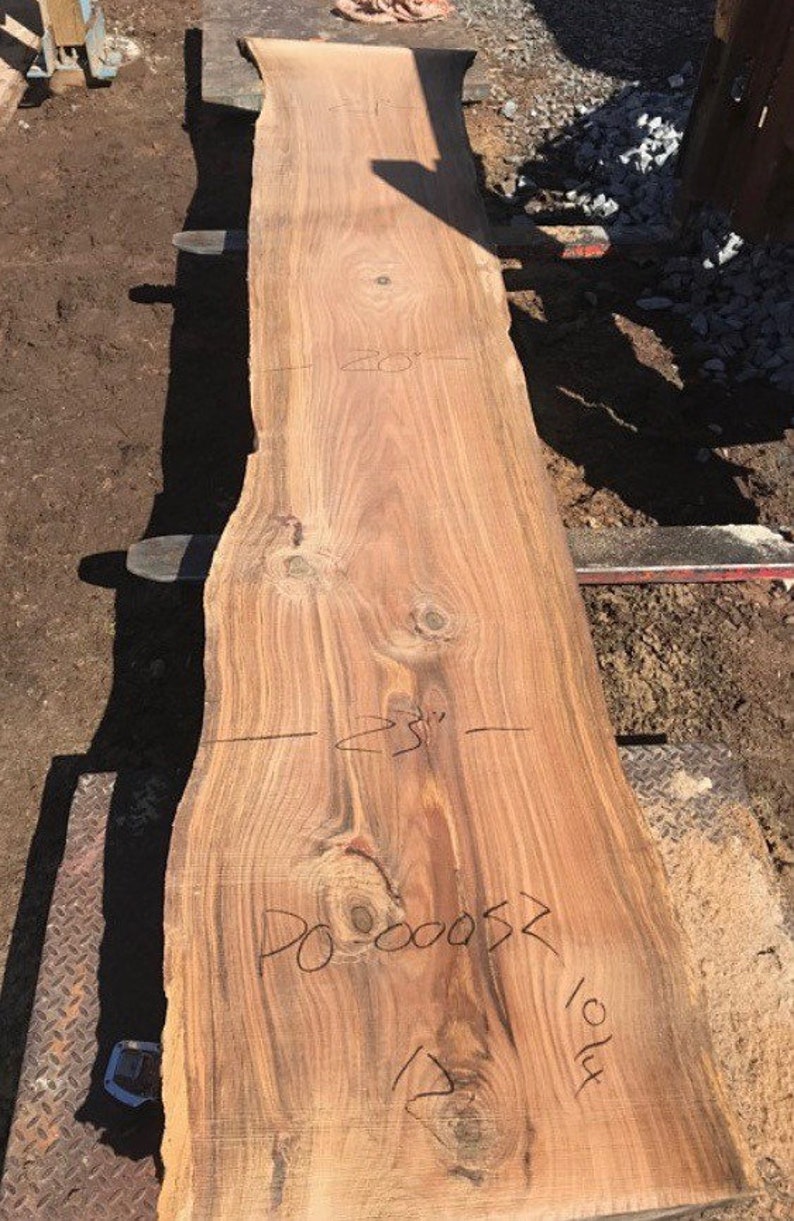 Pin Oak Live Edge Wood Reclaimed Wood Slabs Kiln Dried Wood for Sale
