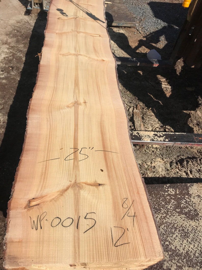 Stunning 12 Foot White Pine Wood Slabs Etsy