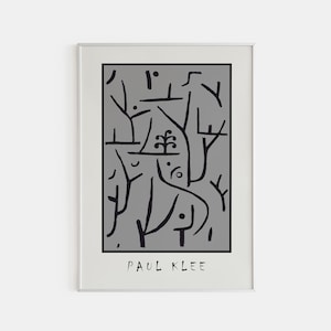 Paul Klee Poster, Paul Klee Art Print, Printed Paul Klee, Museum Gallery Art, Minimalist Wall Art, Museum Quality Print, Klee Wall Art