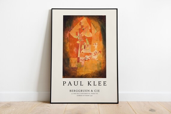 Paul Klee Exhibition Poster: Vintage Minimalist Wall Art - Etsy