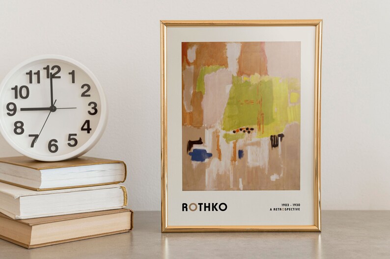 Mark Rothko Netural Mark Rothko Abstract Art Print: Neutral Earth Tones Poster - Etsy
