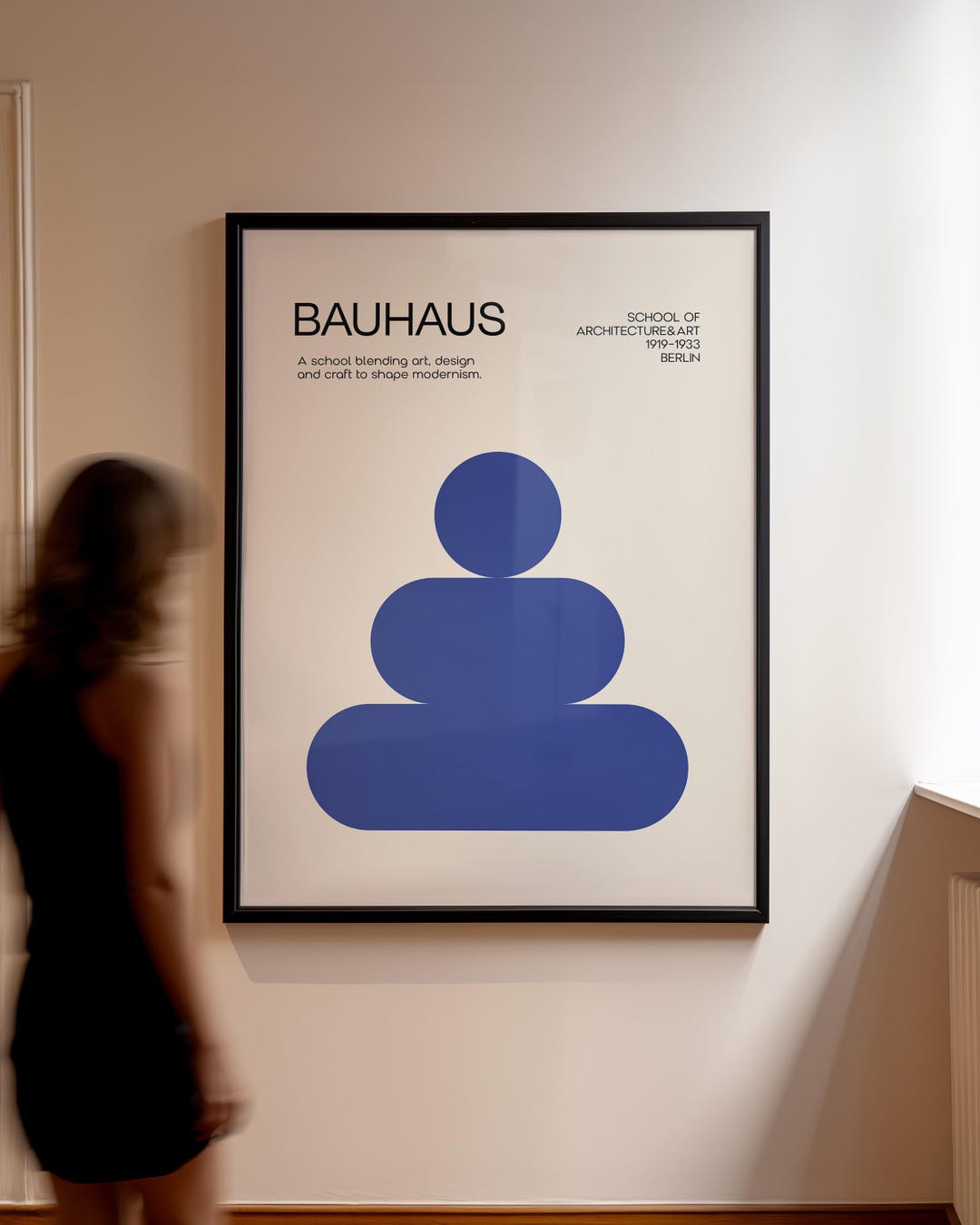 Bauhaus-作品No.14-1】 アートポスター／500×400額なし Bauhaus-作品No