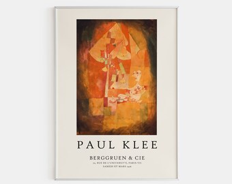 Paul Klee Poster, Paul Klee Exhibition Poster, Vintage Painting, Minimalist Wall Art, Paul Klee Painting, High Quality Poster
