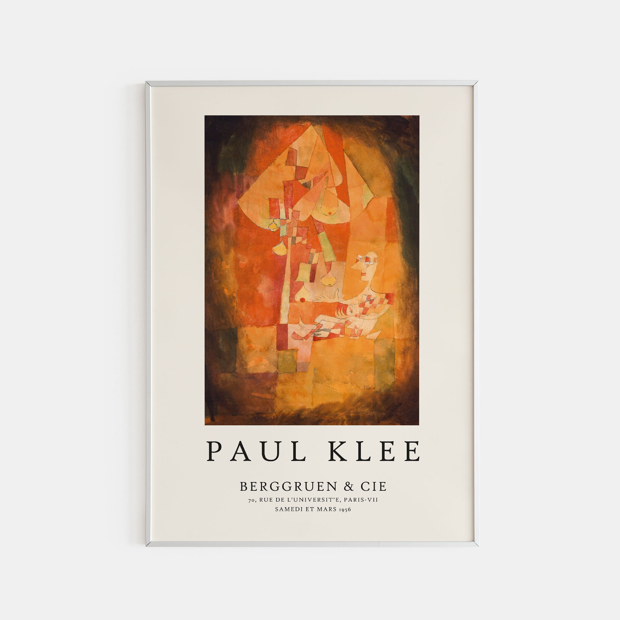 Paul Klee Exhibition Poster: Vintage Minimalist Wall Art - Etsy
