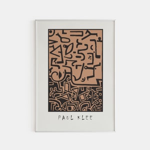 Paul Klee Poster, Paul Klee Art Print, Printed Paul Klee, Museum Gallery Art, Minimalist Wall Art, Museum Quality Print, Klee Wall Art