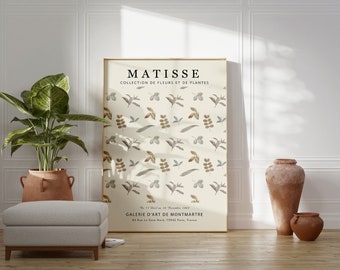 Kunstprint bloemenmarkt Matisse: botanische woonkamerdecoratie