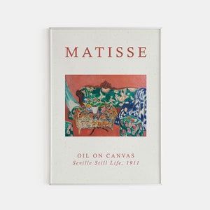 Seville Still Life (Séville Nature Morte) – Henri Matisse Painting - Large  Art Prints by Henri Matisse, Buy Posters, Frames, Canvas & Digital Art  Prints