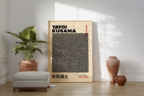 Yayoi Kusama Exhibition Poster: Japanese Art Print