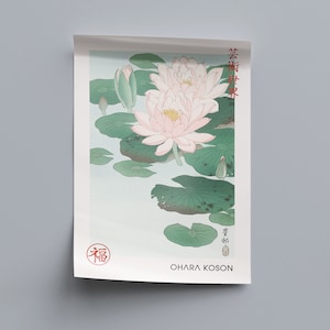 Stampa Artistica Ohara Koson Ninfee - Quadro Incorniciato 12x16 Pollici - Foto 3