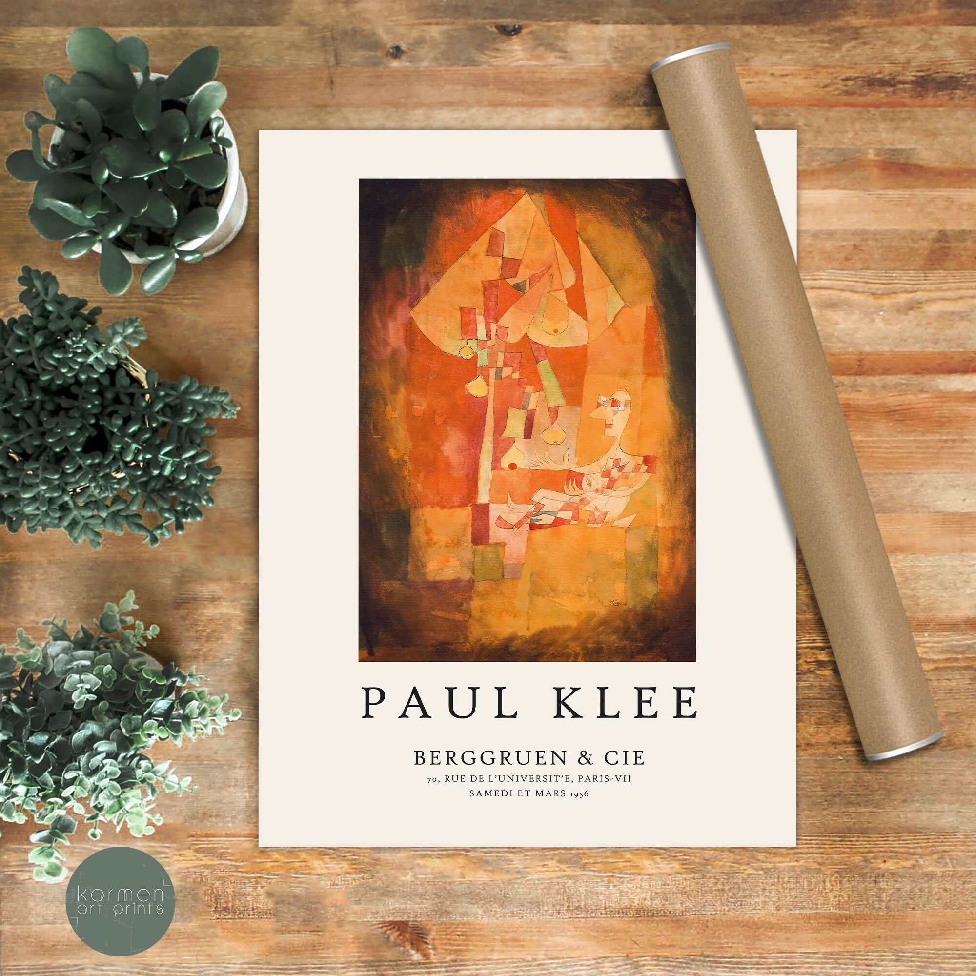Paul Klee Exhibition Poster: Vintage Minimalist Wall Art - Etsy