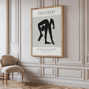 Picasso The Acrobat, Picasso Abstract Poster, Picasso Vintage Poster, Printed Picasso, Cubism, Picasso Exhibition, Print Size A2/A3/A4