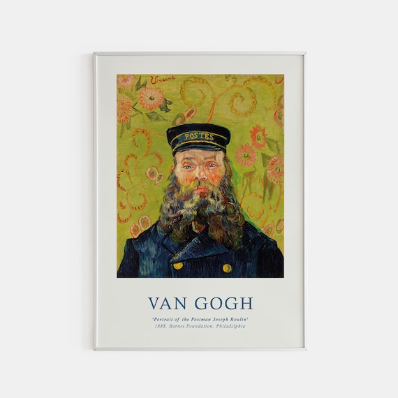 Van Gogh Postman Joseph Roulin Exhibition Poster, Museum Quality Print