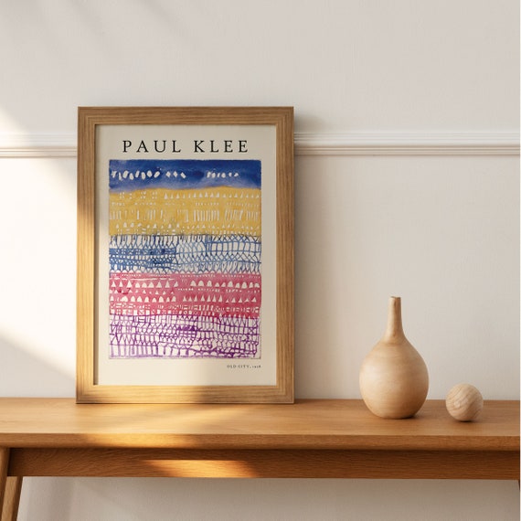 Paul Klee Old City 1928 Poster: Vintage Minimalist Wall Art - Etsy