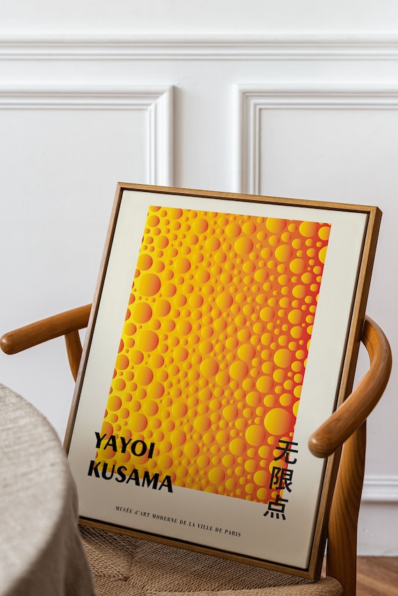 Yayoi Kusama Exhibition Poster: Vivid Gradient Colors Art Print - Etsy