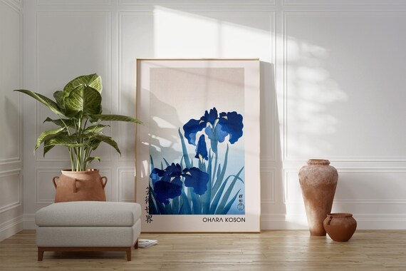 Ohara Koson Flower Art Print: Vintage Japanese Poster