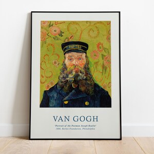 Van Gogh Postman Joseph Roulin Exhibition Poster, Museum Quality Print image 10