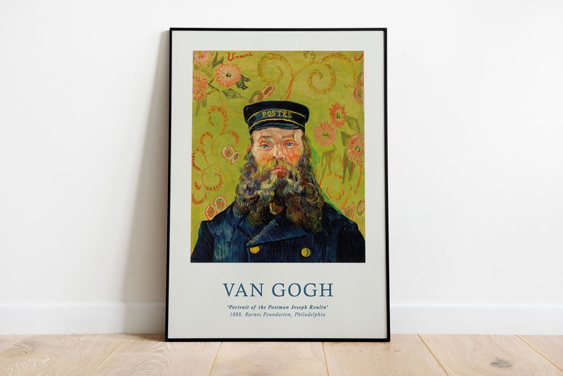 Van Gogh Postman Joseph Roulin Exhibition Poster, Museum Quality Print image 10