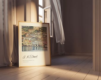Gustav Klimt Landscape Print: Art Nouveau Exhibition Poster