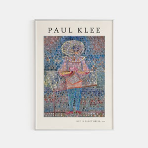 Paul Klee Poster, Paul Klee Vintage Exhibition Poster, Museum of Modern Art, Minimalist Wall Art, Paul Klee Painting, High Quality Poster