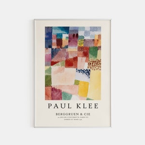 Paul Klee Art Print, Paul Klee Exhibition Poster, Vintage Wall Art, High Quality Poster, Modern Wall Art, Minimalist Poster