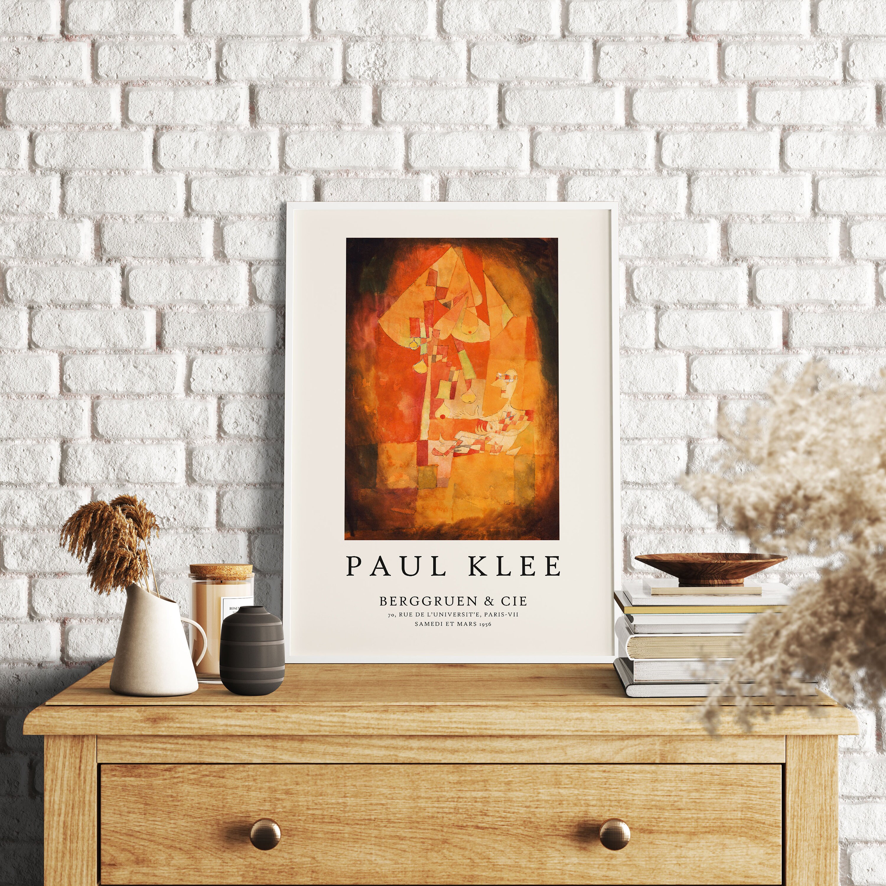 Paul Klee Exhibition Poster: Vintage Minimalist Wall Art - Etsy