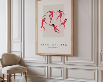 Stampa artistica "La danza" di Matisse: moderna galleria d'arte murale