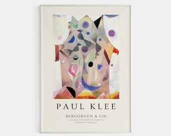 Paul Klee 'Persische Nachtigallen' Exhibition Poster: Abstract Art Print