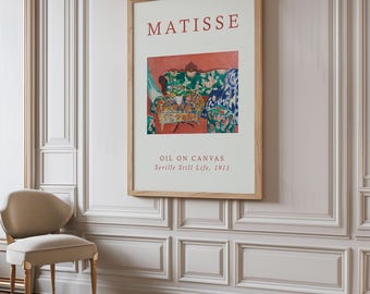 マティスのセビリア静物画：ヴィンテージのフランスの壁アート - Etsy 日本
