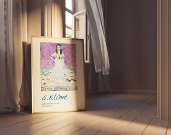 Gustav Klimt Exhibition Poster: Art Nouveau Gallery Wall Art