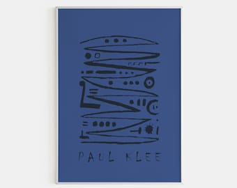 Paul Klee Blue Abstract Art Print: Museum Quality Wall Decor