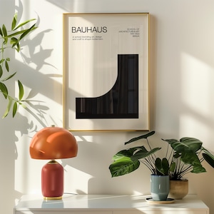 Bauhaus Exhibition Poster: Geometric Abstract Art Print