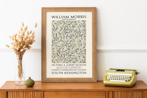 William Morris Lemons Art Print: Vintage Exhibition Poster - Etsy