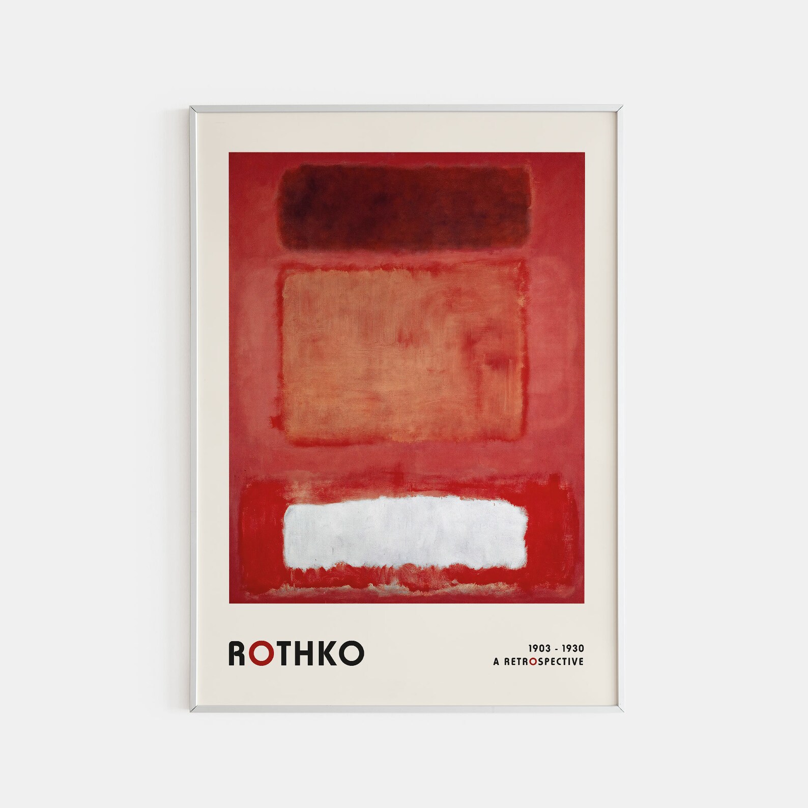 Mark Rothko Art Exhibition Poster Mark Rothko Vintage Poster Etsy