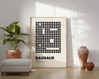 バウハウス Bauhaus 「Aufwarts」額付き　高級アートプリント バウハウスアート 木製高級フレーム付き 高級マット紙印刷 モダン