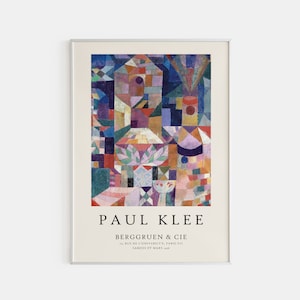 Paul Klee Poster, Exhibition Poster, Paul Klee Vintage Poster, Klee Burggarten Poster, Museum of Modern Art, Modern Wall Gallery