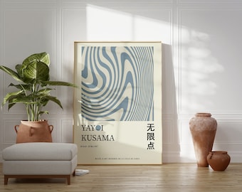 Yayoi Kusama Exhibition Poster: Groovy Japanese Wall Art